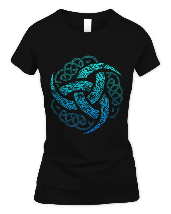 VIKING CELTIC KNOTWORK TRIPLE HORN OF ODIN