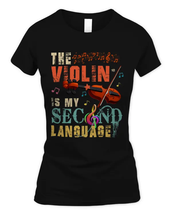 Vintage The Violin Is My Second Language Instrumentalist
