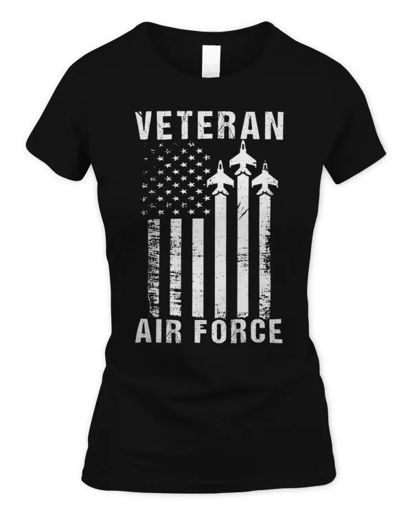 Vintage Veteran Patriotic US Air Force American Flag