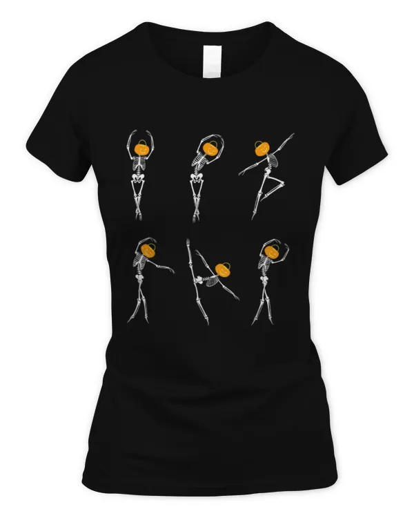 Ballet Dancer Skeletons Pumpkin Head Ballet Dance Halloween - Women's Standard T-Shirt Women's Standard T-Shirt