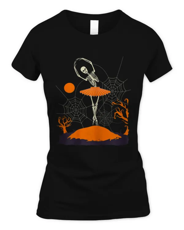 Halloween Dancer Skeleton Ballerina Costume Ballet Dance - Women's Standard T-Shirt Women's Standard T-Shirt