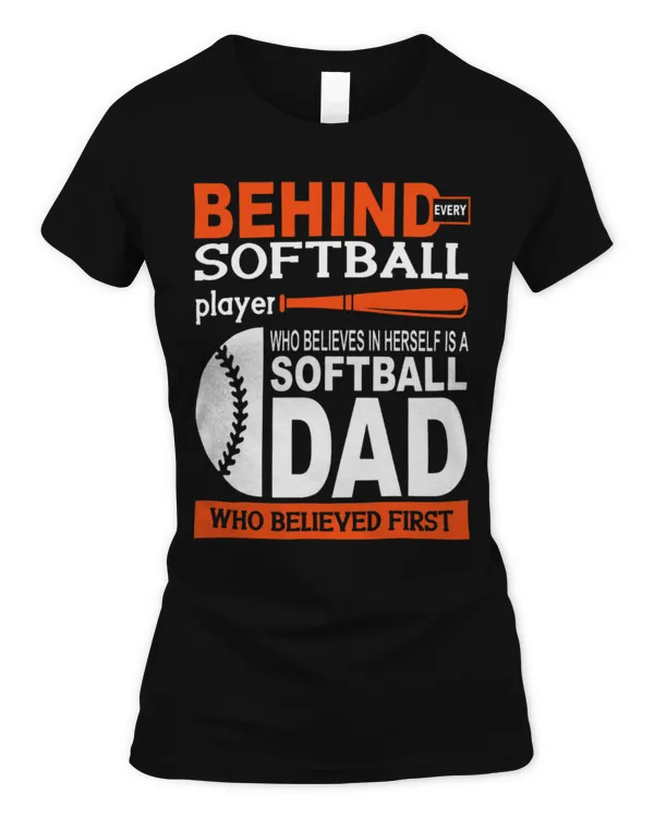 Cute Softball Dad Softball Player Father - Women's Standard T-Shirt Women's Standard T-Shirt