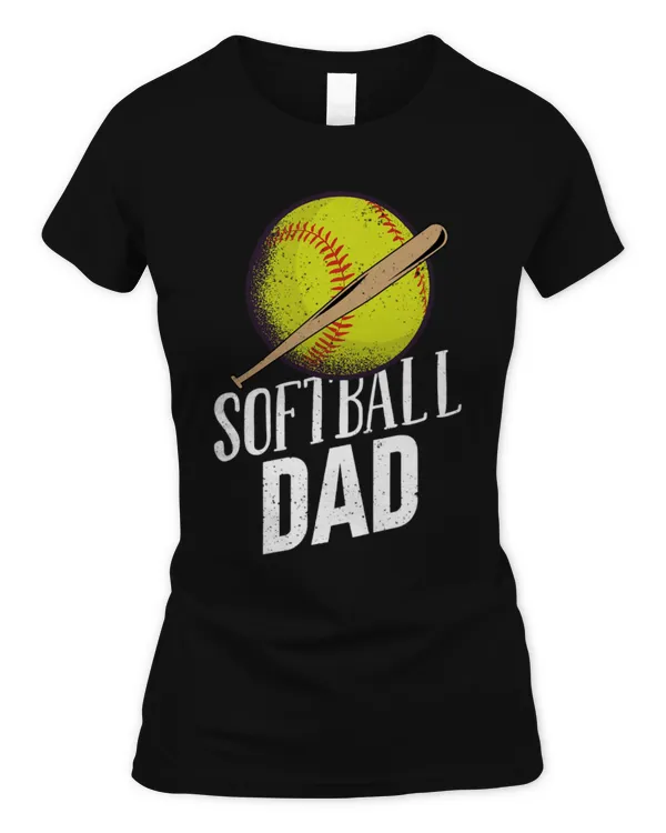 Cute Softball Dad Softball Player Softball 1 - Women's Standard T-Shirt Women's Standard T-Shirt
