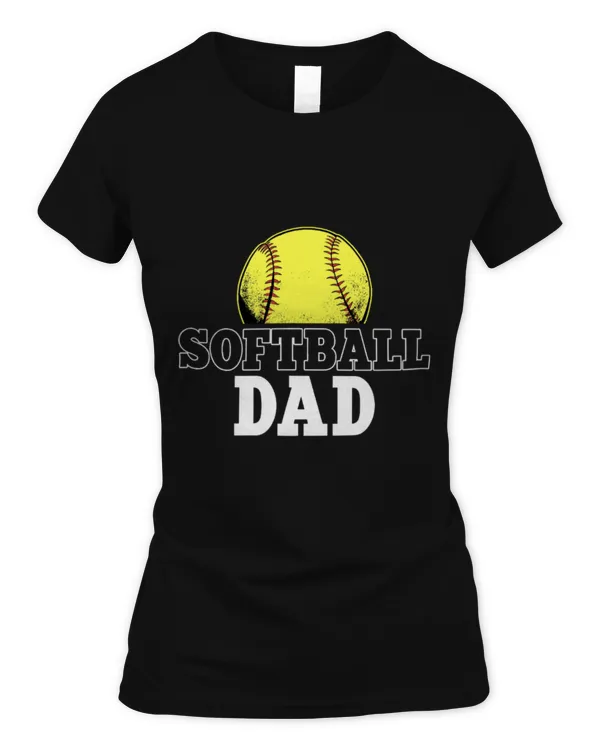 Cute Softball Dad Team Sport Fathers Day - Women's Standard T-Shirt Women's Standard T-Shirt