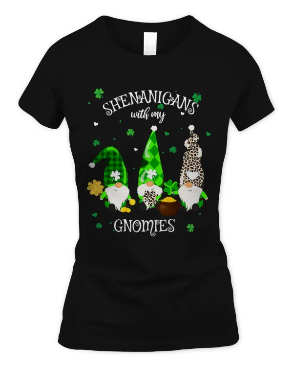 Shenanigans With My Gnomies St Patrick's Day Gnome Shamrock