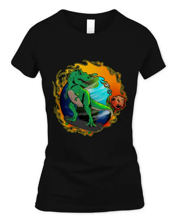 Animal Dinosaur Skater T Rex Dinosaur Skating Prehistoric Dino Skateboarder 023