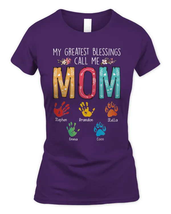 Custom Name My Greatest Blessings Call Me Mom