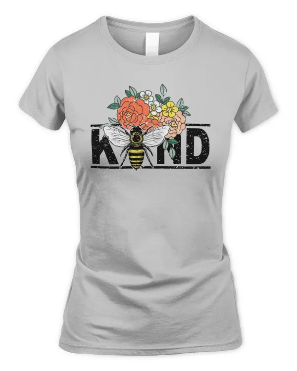 Tshirt For Women, Bee Kind Of Flower Tshirt, Gift Tshirt