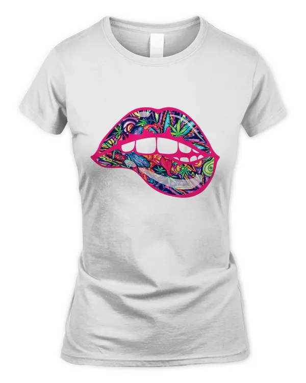 Biting Lips 420 Weed Cannabis Marijuana Stoner Gift