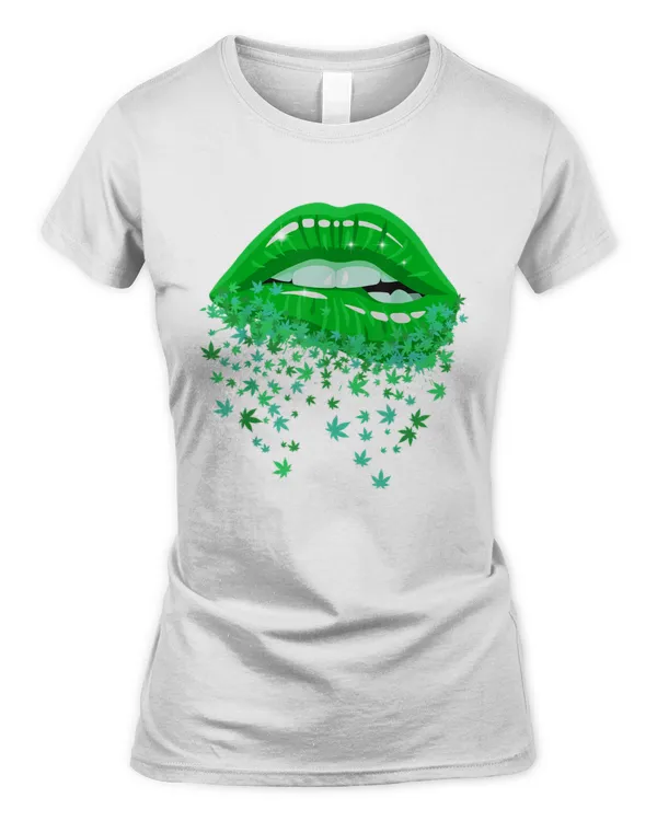 Sexy Lips Cannabis Marijuana Weed Pot Leaf Lover