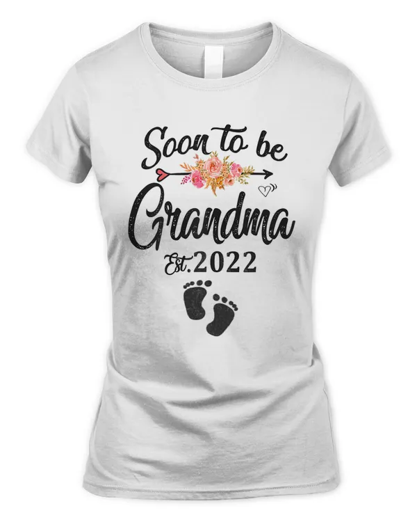 Womens Soon to be Grandma 2022 Mother's Day First Time Grandma T-Shirt