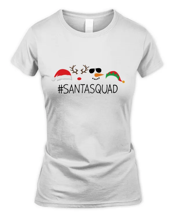 Santa squad reindeer snowman elf