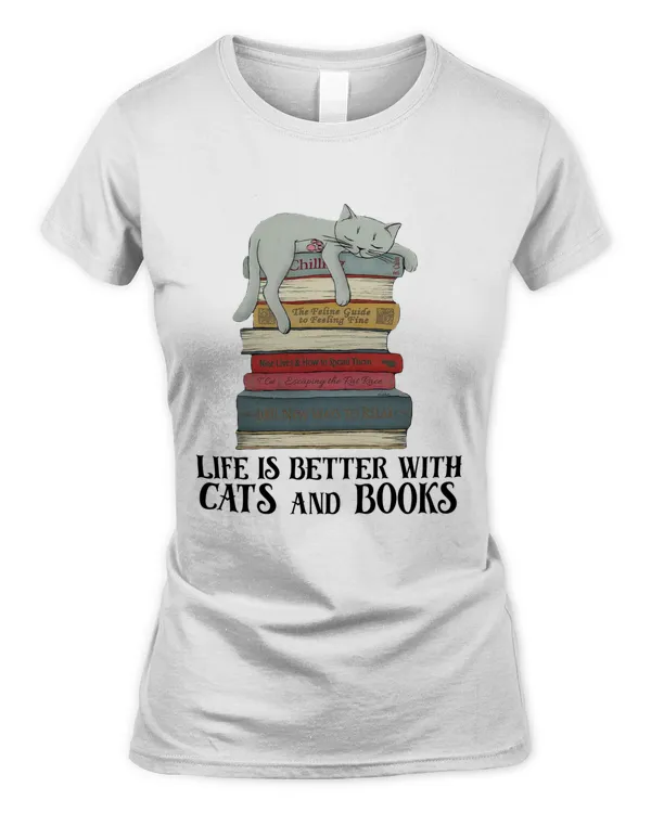 Life Is Better With Cats And Books