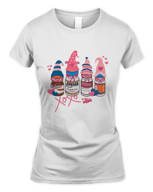 XOXO Cute Heart Funny Nurse Crew Happy Valentines Day