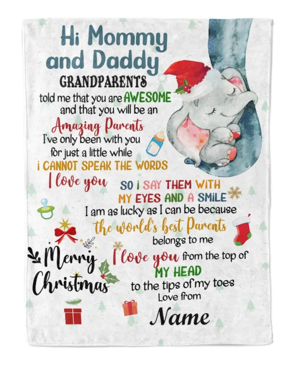 Hi Mommy and Daddy
