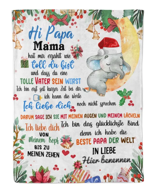 Hi Papa, Mama hat mir erzählt wie toll du bist und dass du eine tolle Mutter sein wirst.