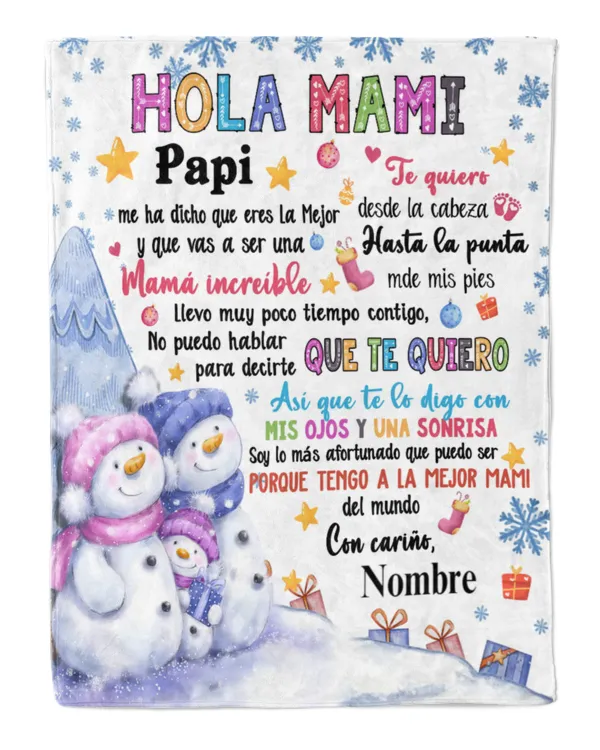 Hola Mami Papi  me ha dicho que eres la mejor y que vas a ser una mamá increíble.