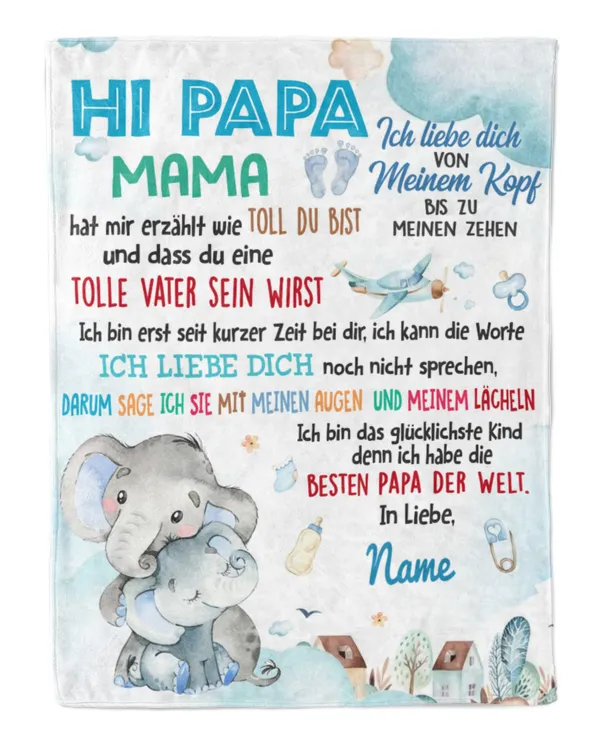 Hi Papa Mama hat mir erzählt wie toll du bist und dass du eine tolle Mutter sein wirst