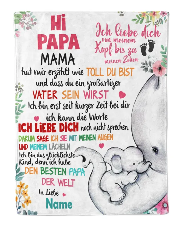Hi Papa Mama  hat mir erzählt wie toll du bist und dass du eine tolle Mutter sein wirst