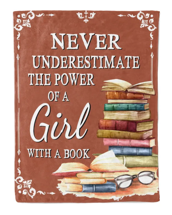 ETBK87 Never Underestimate The Power Of A Girl With A Book