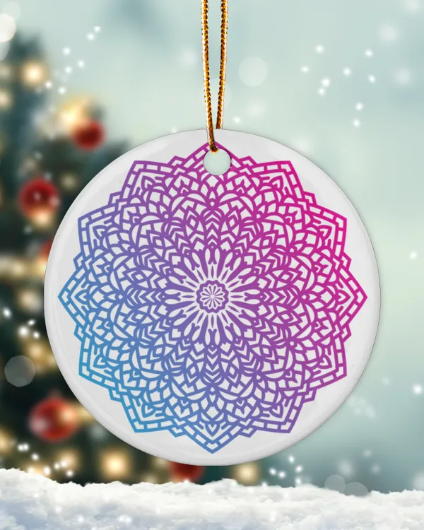 Islamic Mandala Ornament With Transparent