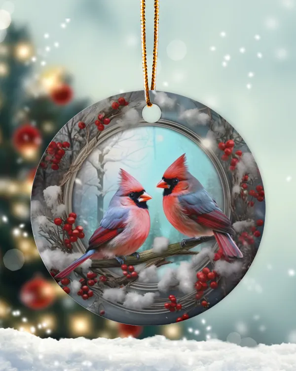 Ornaments Cardinal Christmas 2023