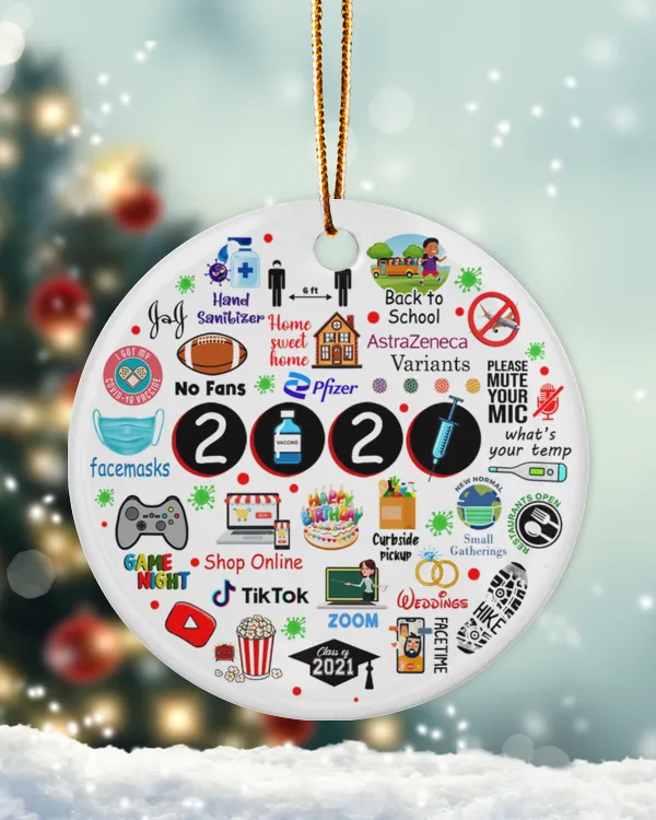 RD 2021 Christmas Ornament, 2021 Christmas Decoration, 2021 Keepsake, Quarantine Ornament, Pandemic Ornament 12