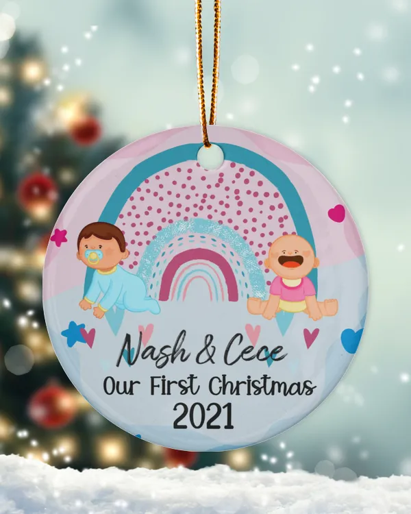 Porcelain Ornament - Circle