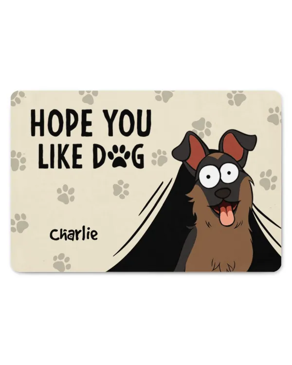 Hope You Like Dogs - New Version - Personalized Doormat, Gifts For Cat Lovers, Gifts Idea For Cat Lovers