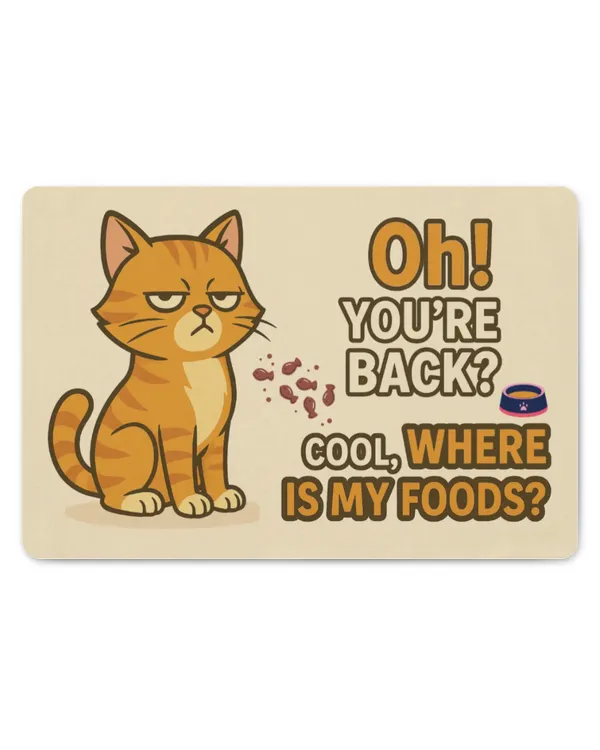 Oh you back Cat Doormat