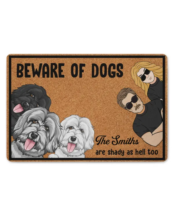 Beware Of Pets- Personalized Doormat - Gift For Dog Lovers, Gift Idea For Dog Lovers