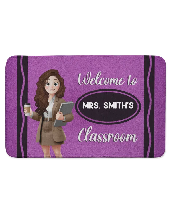 Welcome To My Classroom Decor Gift For Teacher Back To School - Personalized Doormat, Gifts For Back to School, Gifts Idea For Back to School