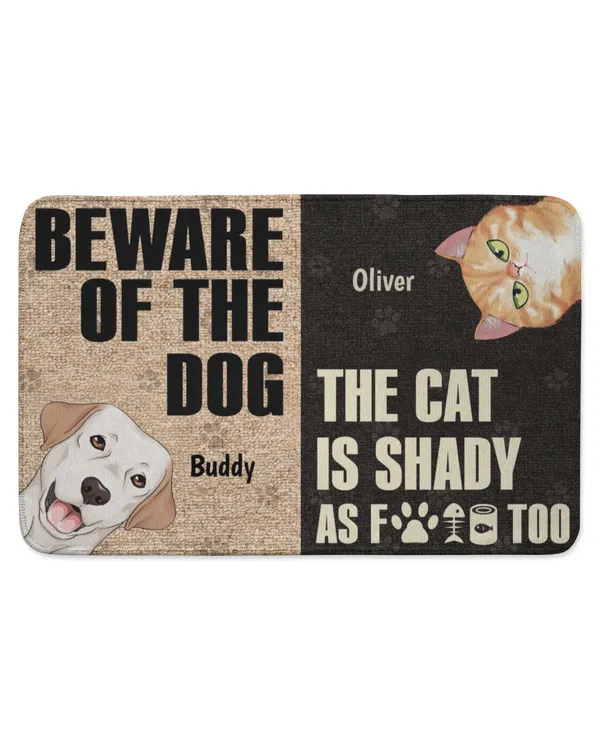 The Humans Just Live Here - Personalized Doormat - Gift For Dog Lovers, Gift Idea For Dog Lovers - Indoor Floor Mat Indoor Floor Mat