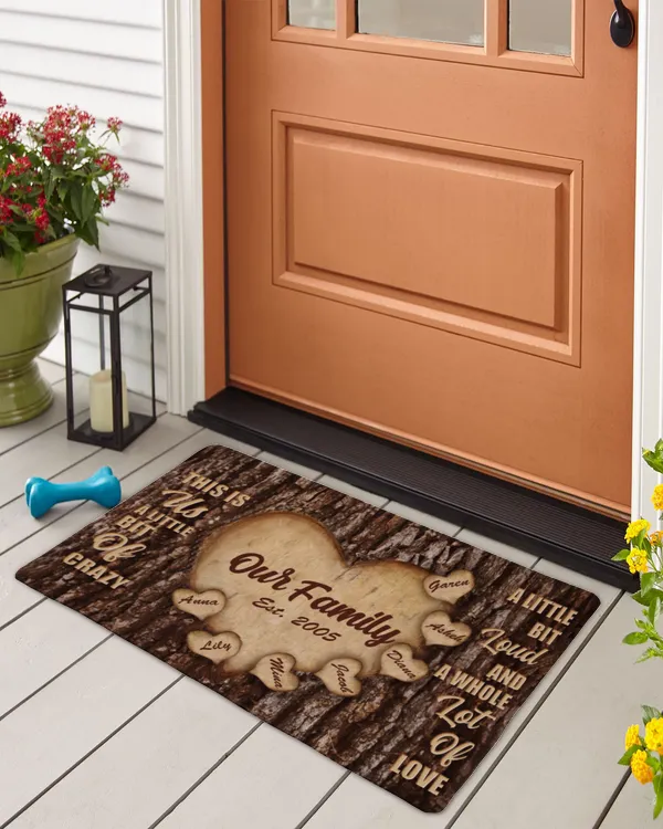 This Is Us A Whole Lot Of Love - Personalized Doormat, Gifts For Grandpa, Gifts Idea For Grandpa