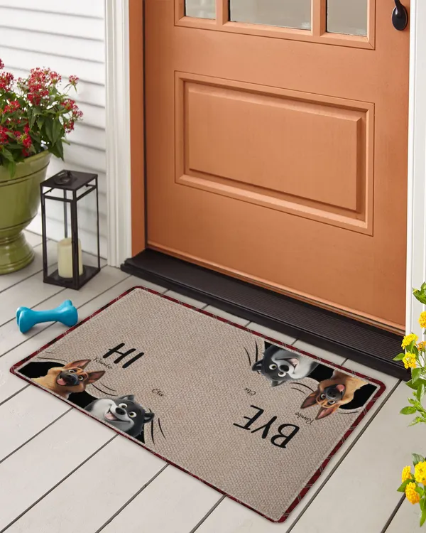 Welcome Mat For Dog Lover - Personalized Doormat - Gift For Dog Lovers, Gift Idea For Dog Lovers