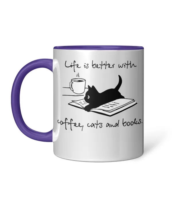 Miah869a Life Is Better With Coffee, Cats And Books