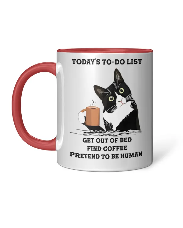 ETT1947 Today's To-do List Get Out Of Bed Find Coffee Pretend To Be Human