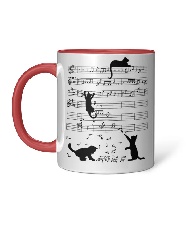 ETT1978 Funny Cat Music Note