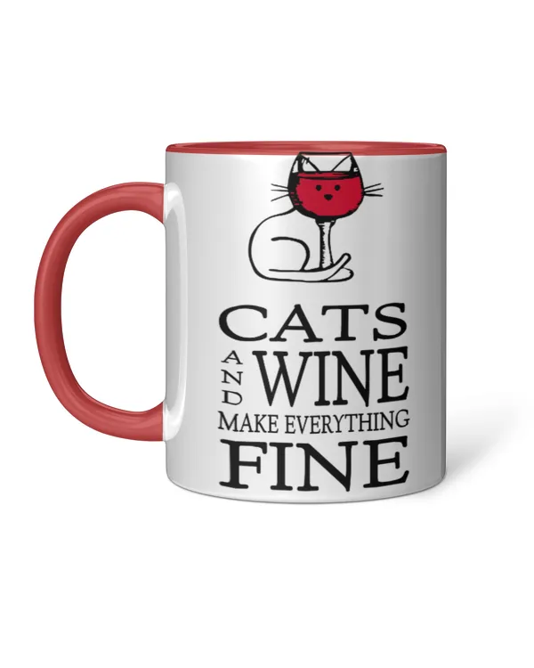 ETT2006 Cats And Wine Make Everything Fine