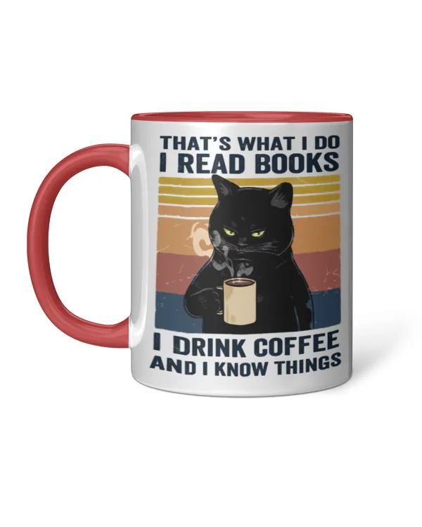 ETT238 Cat I Read Books I Drink Coffee And I Know Things