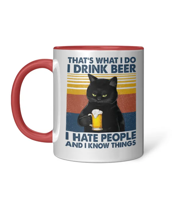 ETT264 I Drink Beer I Hate People And I Know Things