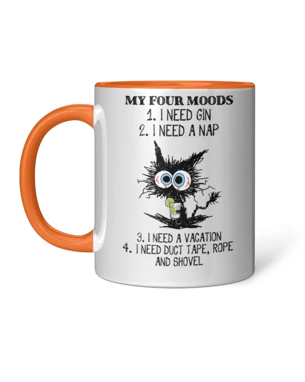 ETT298_gin My Four Moods I Need Gin I Need A Nap
