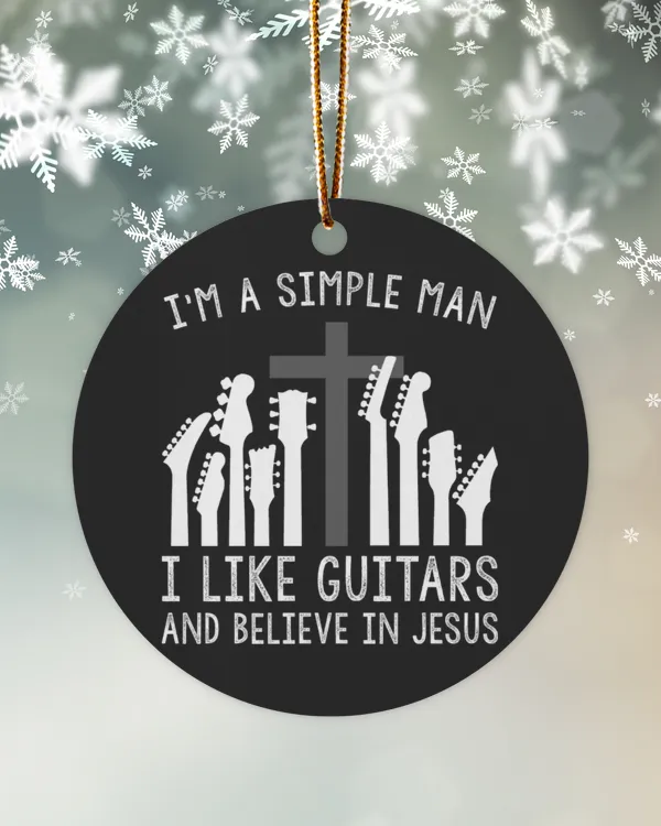 I'm a simple man i like guitars and believe in jesus for the occasion of merry christmas and new year 2022
