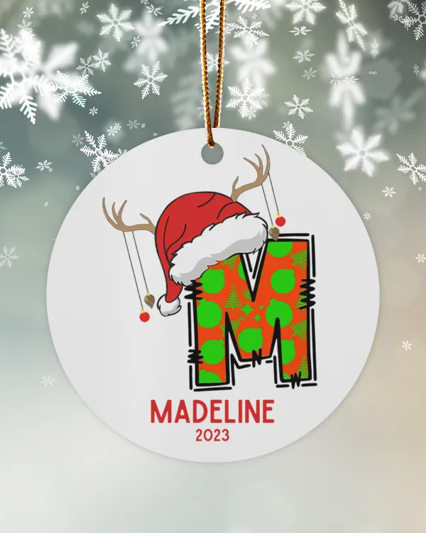 [UNIQUE] PERSONALIZED FAMILY CHRISTMAS LETTER NAME ORNAMENT