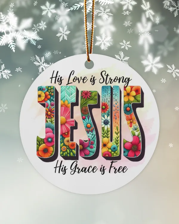 His love is strong his grace is free - JO191113