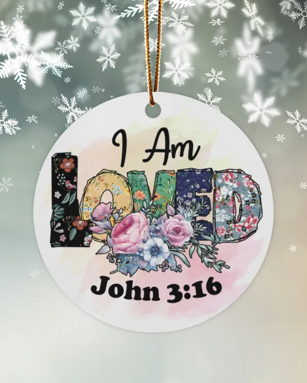 I am loved - Jesus Christmas Ornament - JO191114