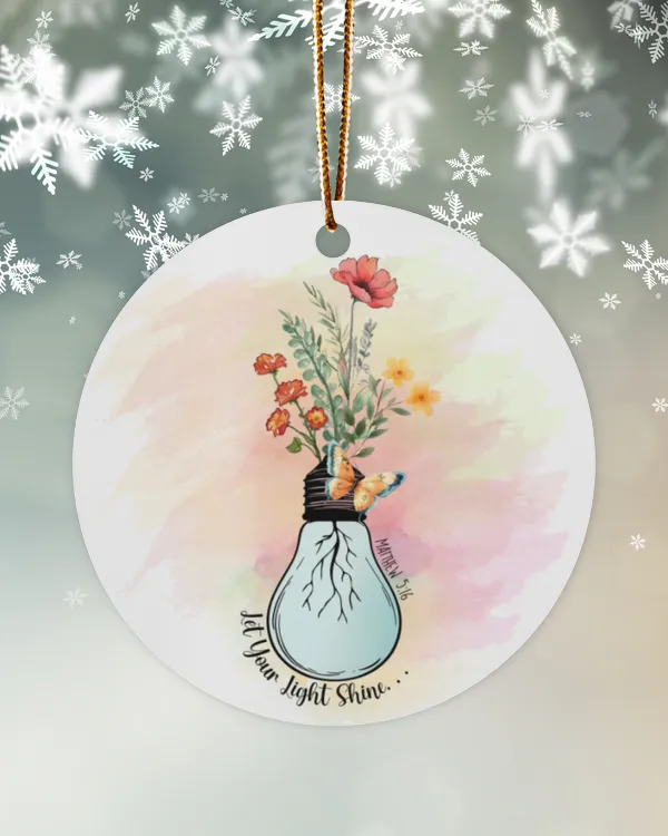Let your light shine - Jesus Christmas Ornament - JO191119