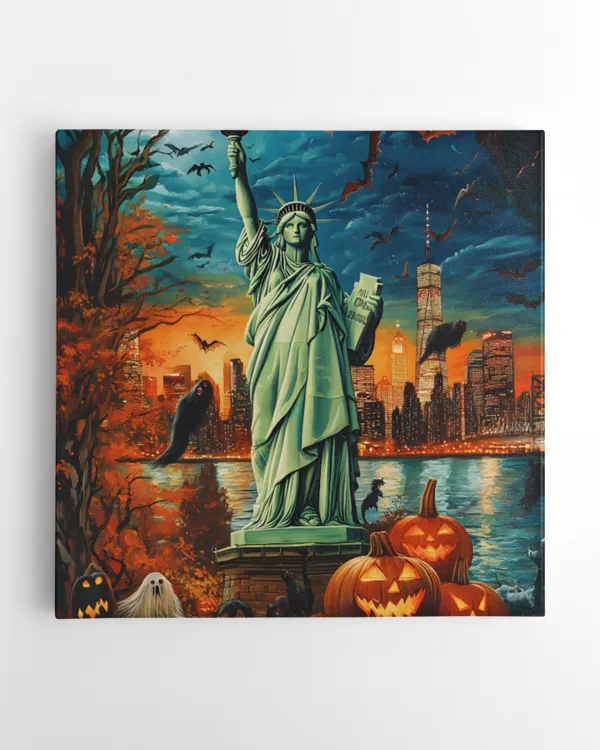 statue of liberty in halloween , halloween gift