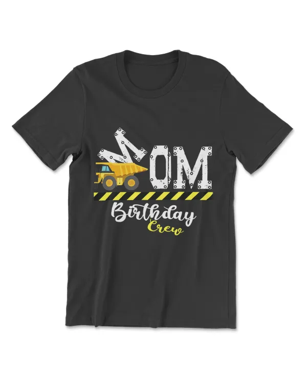 B-Day Party Mom Birthday Crew Construction Birthday Party T-Shirt