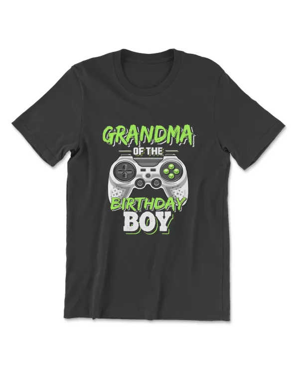 Grandma Of The Birthday Boy Matching Video Game Birthday T-Shirt